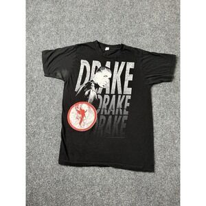 Mens Graphic Drake Rap T Shirt Black 2010 Print, Size M